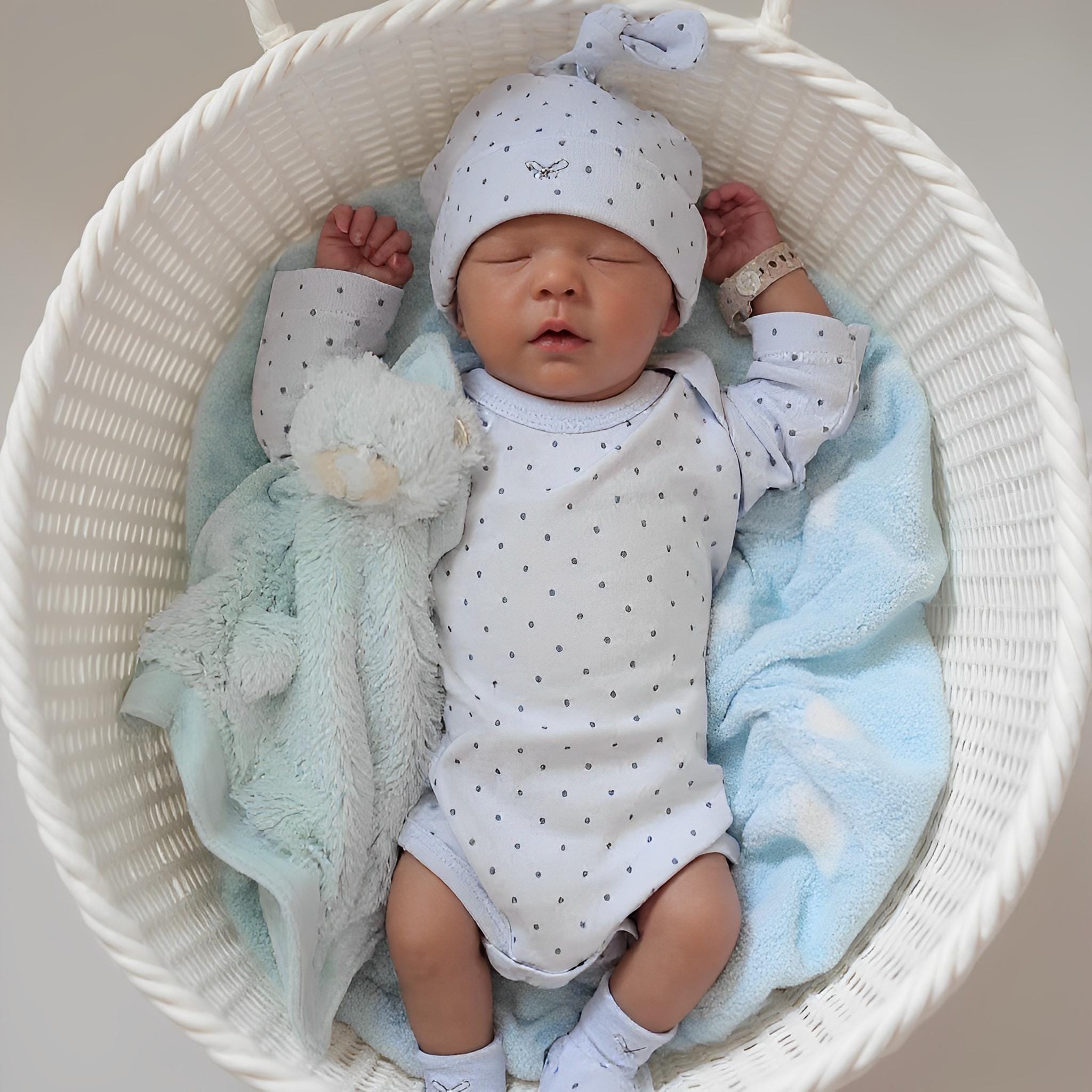 20Inch Reborn Dolls, Lifelike Newborn Baby Dolls, Hand-Painted Sleeping Reborn Baby Girl Christmas Gift, Soft Plastic Doll Toys,Read to Ship