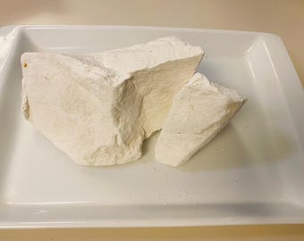 Large Edible Clay Chalk “Monolith” – 450 g | Dense Crunchy Clay & Kaolin Blend