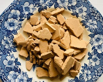Pure Natural  Edible Pink  Clay – 1 LB Vacuum Packed 450 gram  Medium Hard