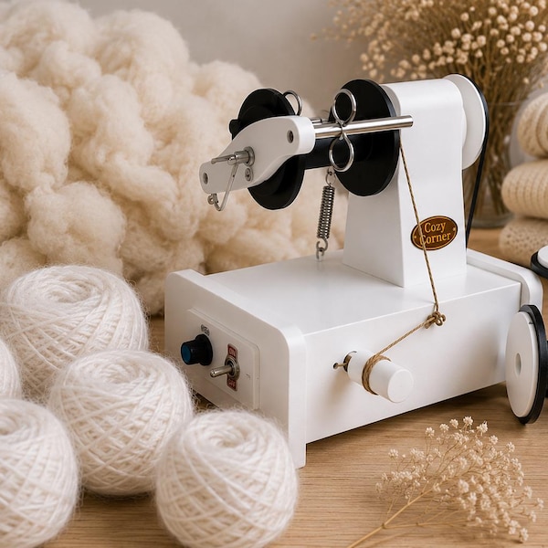 Electric Spinning Wheel | Wool & Pet Fiber E-Spinner | Handspun Yarn Fiber Arts Tool