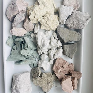 Set of 9 Natural Edible Clay Samples – Pure Clay Selection, 1 lb (450 g)