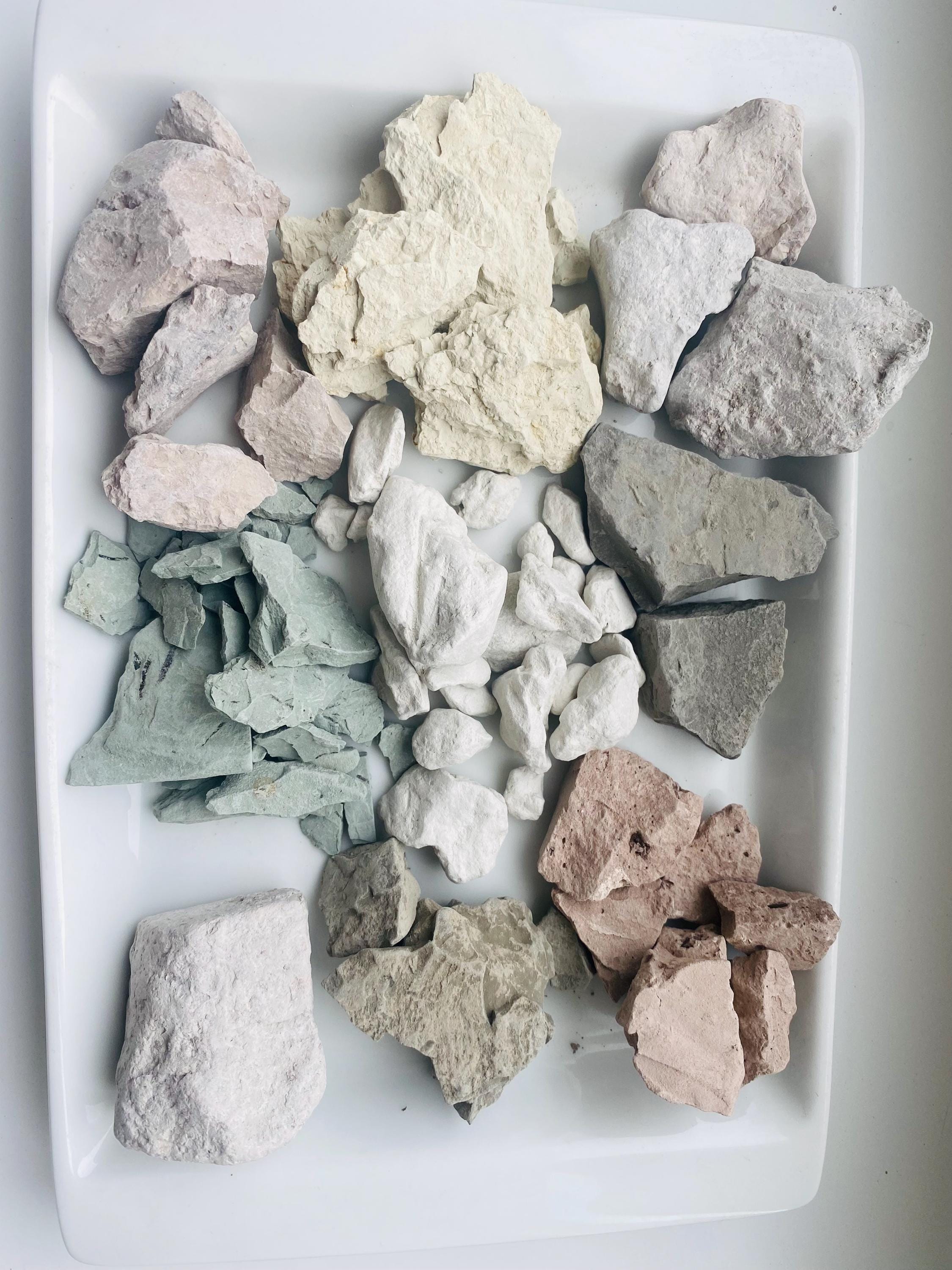 Set of 9 Natural Edible Clay Samples – Pure Clay Selection, 1 Lb (450 G ...