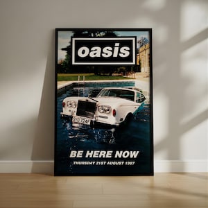 【販促ポスター】oasis / BE HERE NOW / オアシス OASIS Be Here Now BANNER 3x3 Ft Fabric Poster Tapestry Flag album