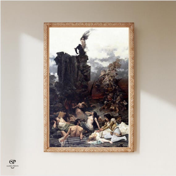 Fray Martin Vision Print, 1892 Academic Symbolism Art