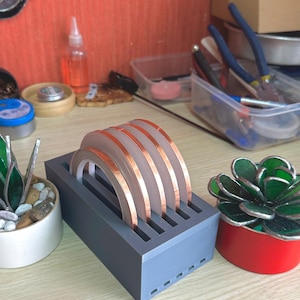 Stained Glass Copper Foil Tape Dispenser, Stained Glass Tool, Copper Foil Tape Caddy, Copper Foil Tape Holder