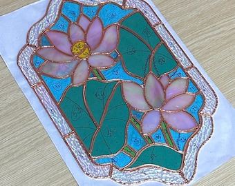 Lotus Stained Glass Pattern
