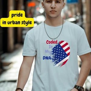 Coded In My DNA USA Flag, Patriotic Cricut File, 11th of september Digital Download, American Pride