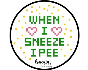 I peed - KreuzstichSet