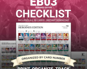 One Piece - Heroines Edition (ED03) LISTA COMPLETA - Lista imprimible (Descarga digital)