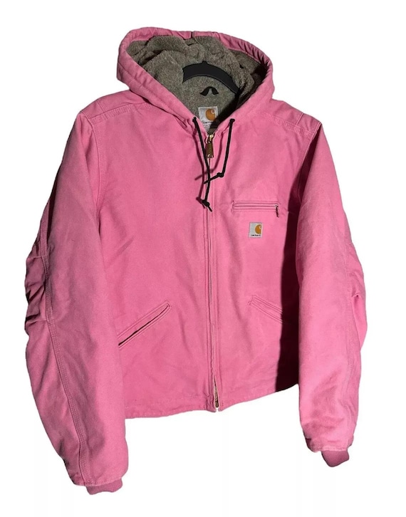 Vintage Carhartt Women's Pink Sherpa Lined Work Jacket - Etsy