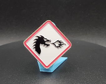 CCL "Inflamável" - Broche de Esmalte de 1,5"