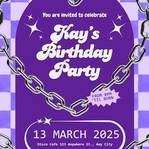 Invitation d'anniversaire de l'an 2000