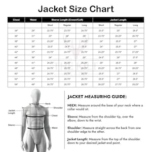 Jacket Size Chart & Measuring Guide