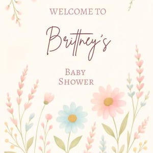 Baby Shower Entrance Sign or Party Entrance Sign