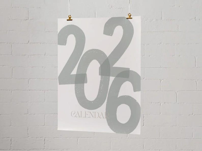 2026 Calendar | 2026 Planner Vertical 2026 Minimal Monthly Calendar ...