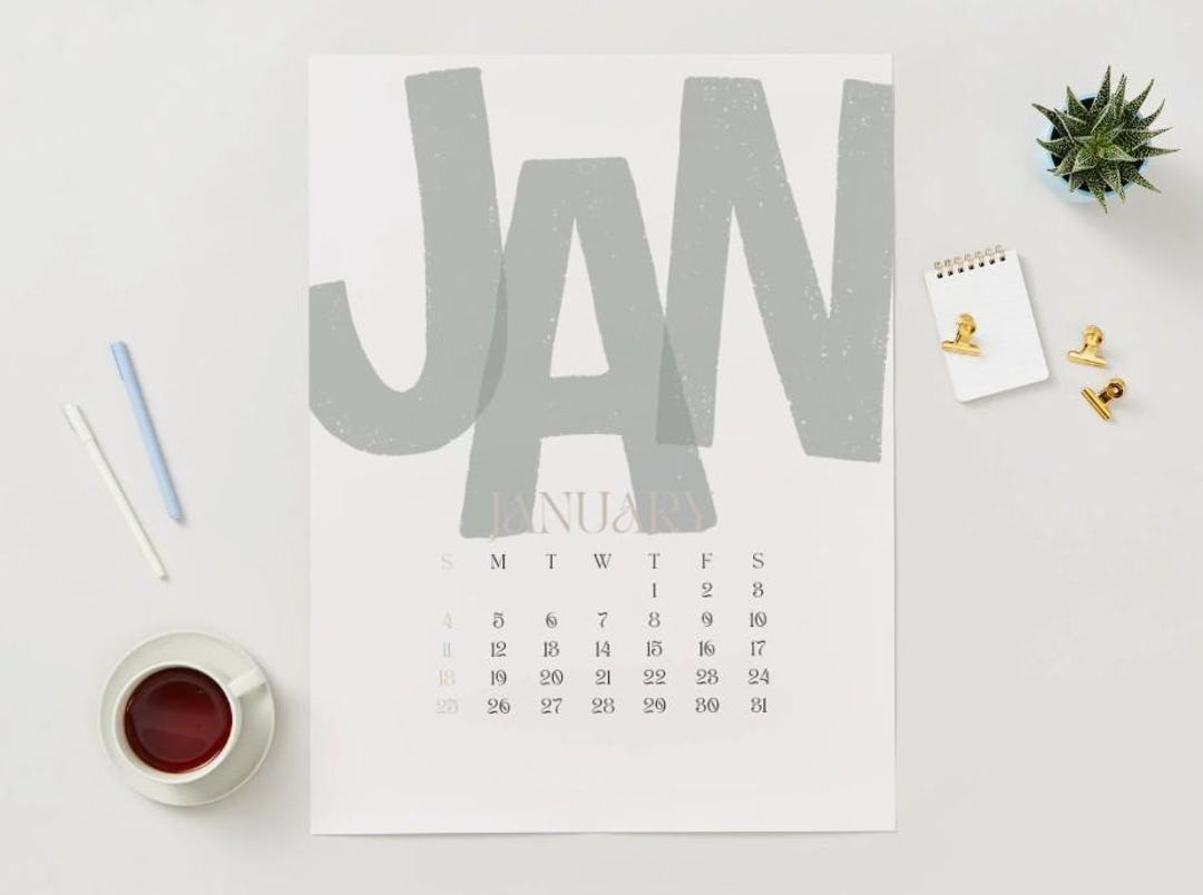 2026 Calendar | 2026 Planner Vertical 2026 Minimal Monthly Calendar ...