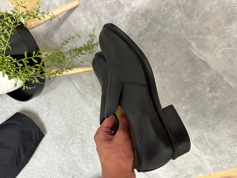 Mens Leather Loafers Minimal Slip On image 5