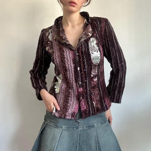 Patchwork Mini Skirt Desigual Y2K Grunge Indie Graphic Red Black