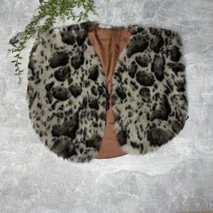 Y2K Leopard Faux Fur Vest – Sleeveless Shaggy Crop Top