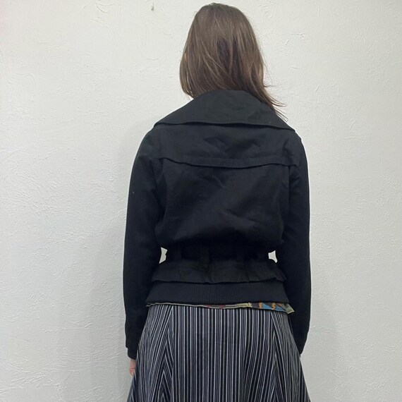 Structured Black Button-Up Jacket - image 8