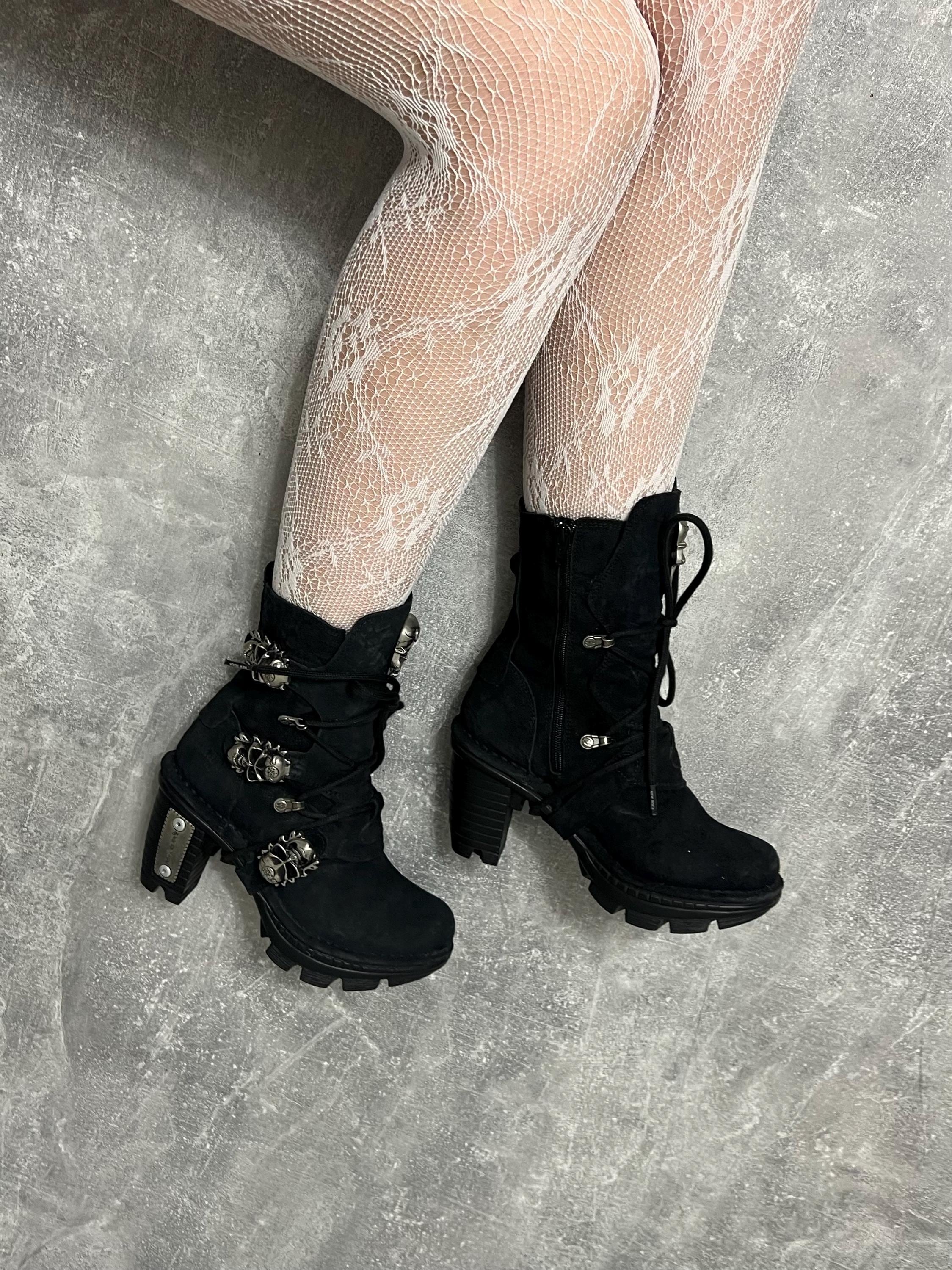 New Rock Boots 37 - Etsy