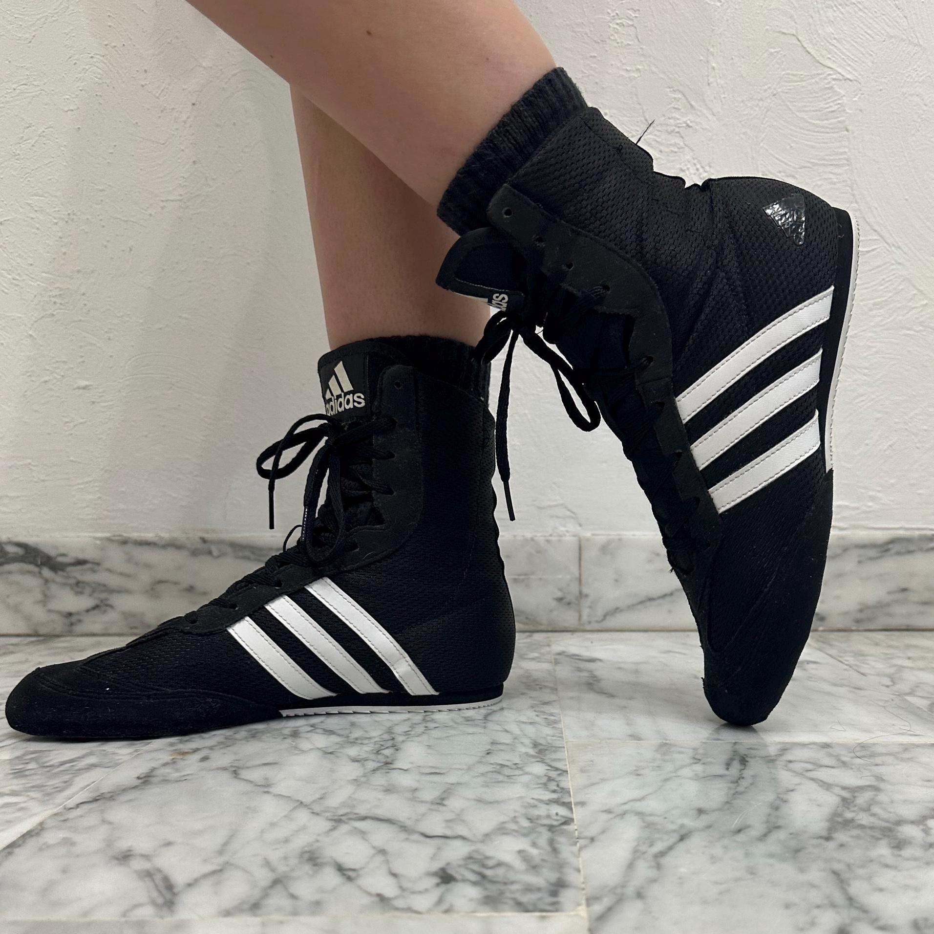 Zapatillas de boxeo Adidas - Zapatillas altas negras