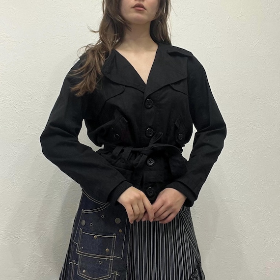 Structured Black Button-Up Jacket - image 1