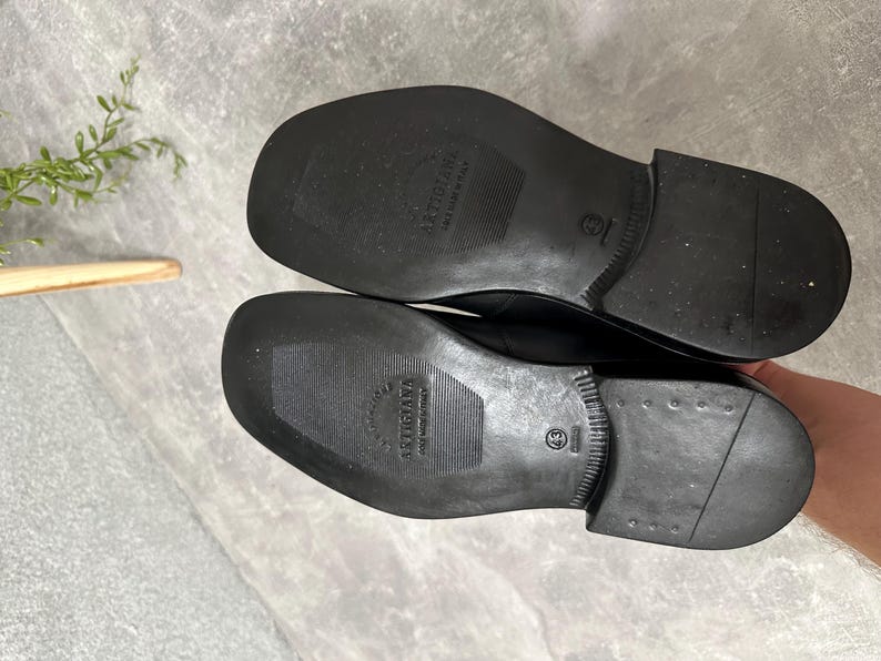 Mens Leather Loafers Minimal Slip On image 7