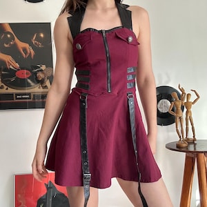 open lace back dress Blood Rose Mini Dress