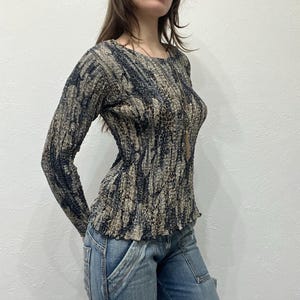 Sheer Crinkle Blouse - Etsy