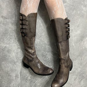 Vintage Saturn high boxer boots moto biker shoes core