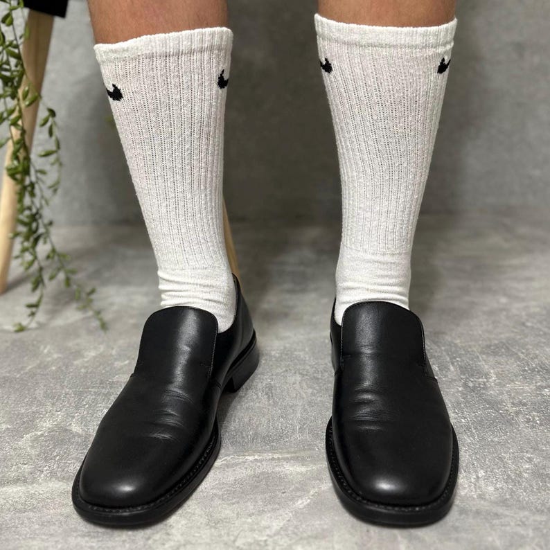 Mens Leather Loafers Minimal Slip On image 2
