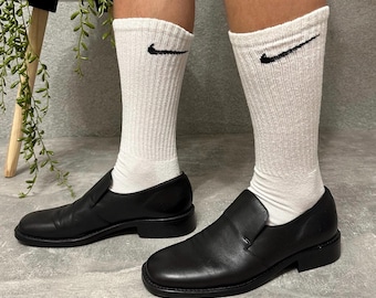 Mens Leather Loafers Minimal Slip On