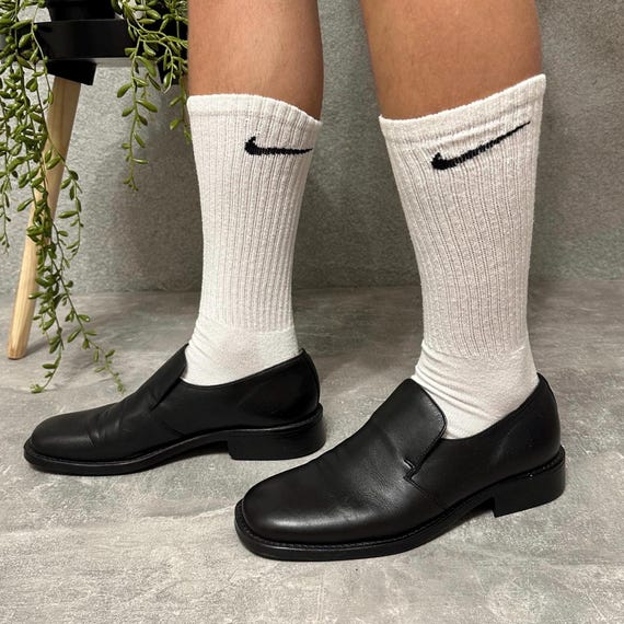 Mens Leather Loafers Minimal Slip On