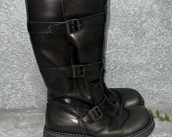 Bottes motard style streetwear gothique