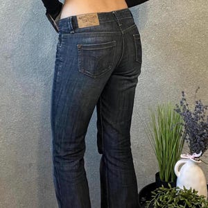 Y2K Esprit Bootcut Jeans W28 L30 | Low Rise Dark Wash Denim | Vintage 2000s Style