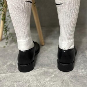 Mens Leather Loafers Minimal Slip On image 4