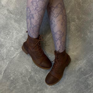 Brown Leather Ankle Boots Swedish Design