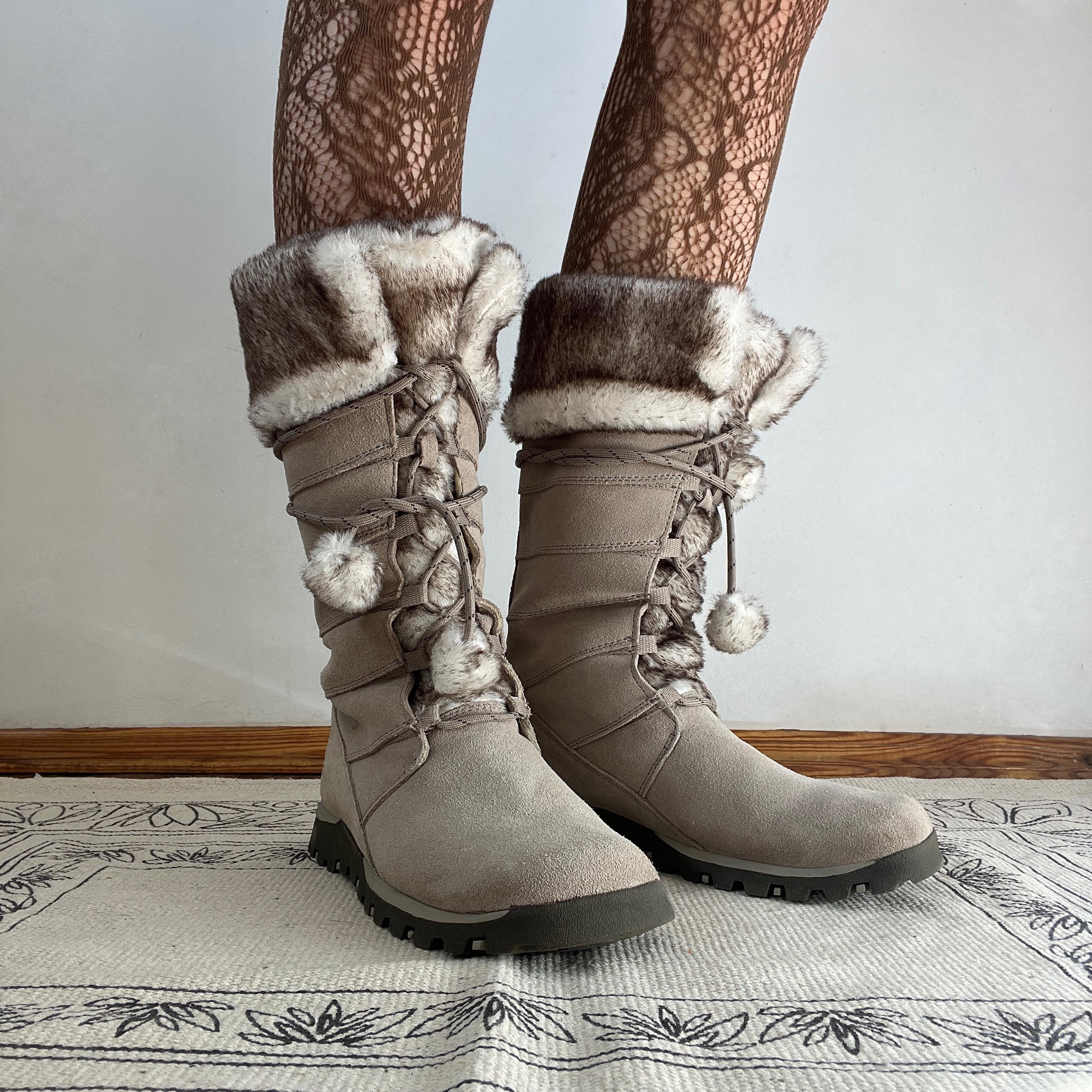 2000s Fur Boots - Etsy 2000s Fur Boots - Etsy