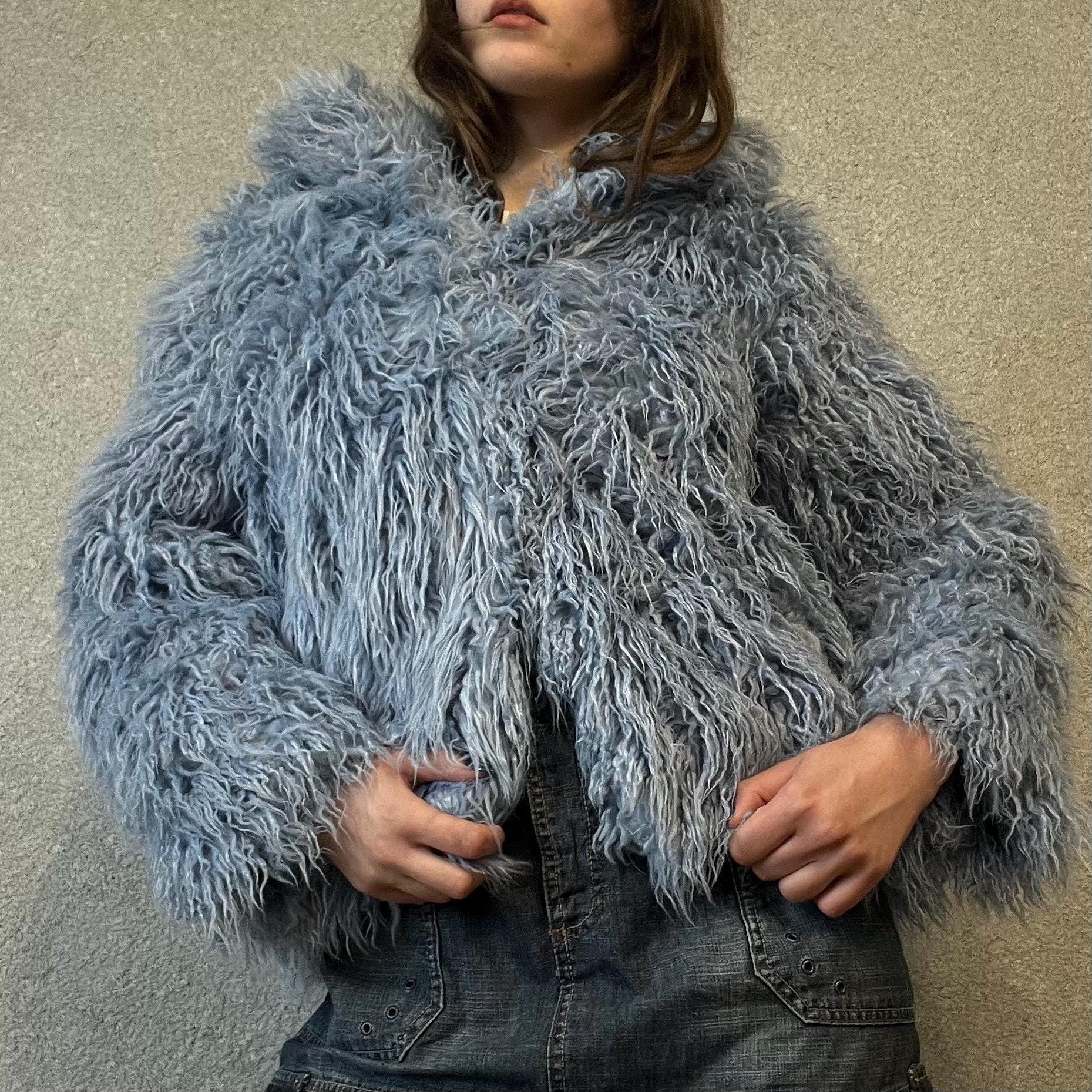 ジャケット・アウター 00s archive lether fur jacket fuga midas 2000s Fur Jacket - Etsy