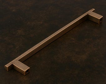 Brushed Bronze Cabinet Pull - Modern Drawer Handle - Kitchen Hardware