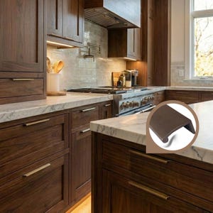 RWARE Aeron Edge Cabinet Pull | Solid Metal Finger Pull Handle | 3” 4” 6” | Modern Luxury Hardware