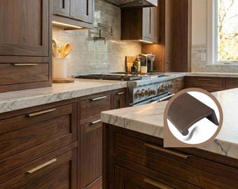 RWARE Aeron Edge Cabinet Pull | Solid Metal Finger Pull Handle | 3” 4” 6” | Modern Luxury Hardware