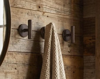 Handmade Solid Bronze T-Bar Wall Hook | RWARE Artisan Hardware