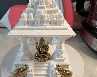 Mini templo impreso en 3D / Templo hindú / Templo de escritorio