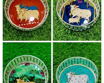 Pichwai german silver rerun gifts