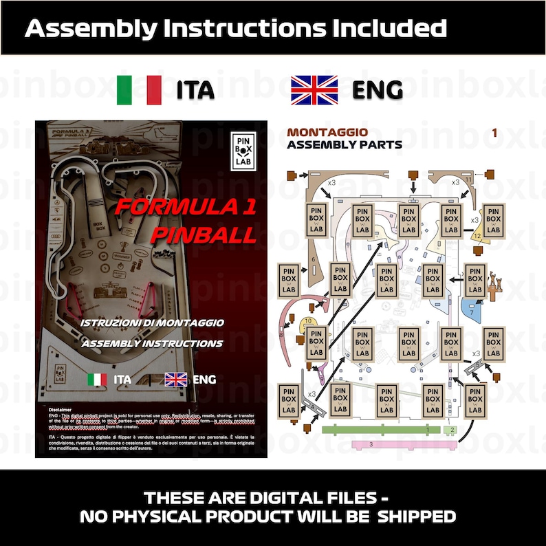 Formula 1 Pinball | Laser Cut Pinball Plans – Wooden Tabletop Pinball ...
