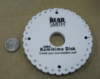 Mini Kumihimo Disk 4.75 inch foam ;  pkg of 2 discs