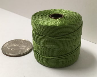 S-Lon Bead Cord Avocado TEX210 nylon