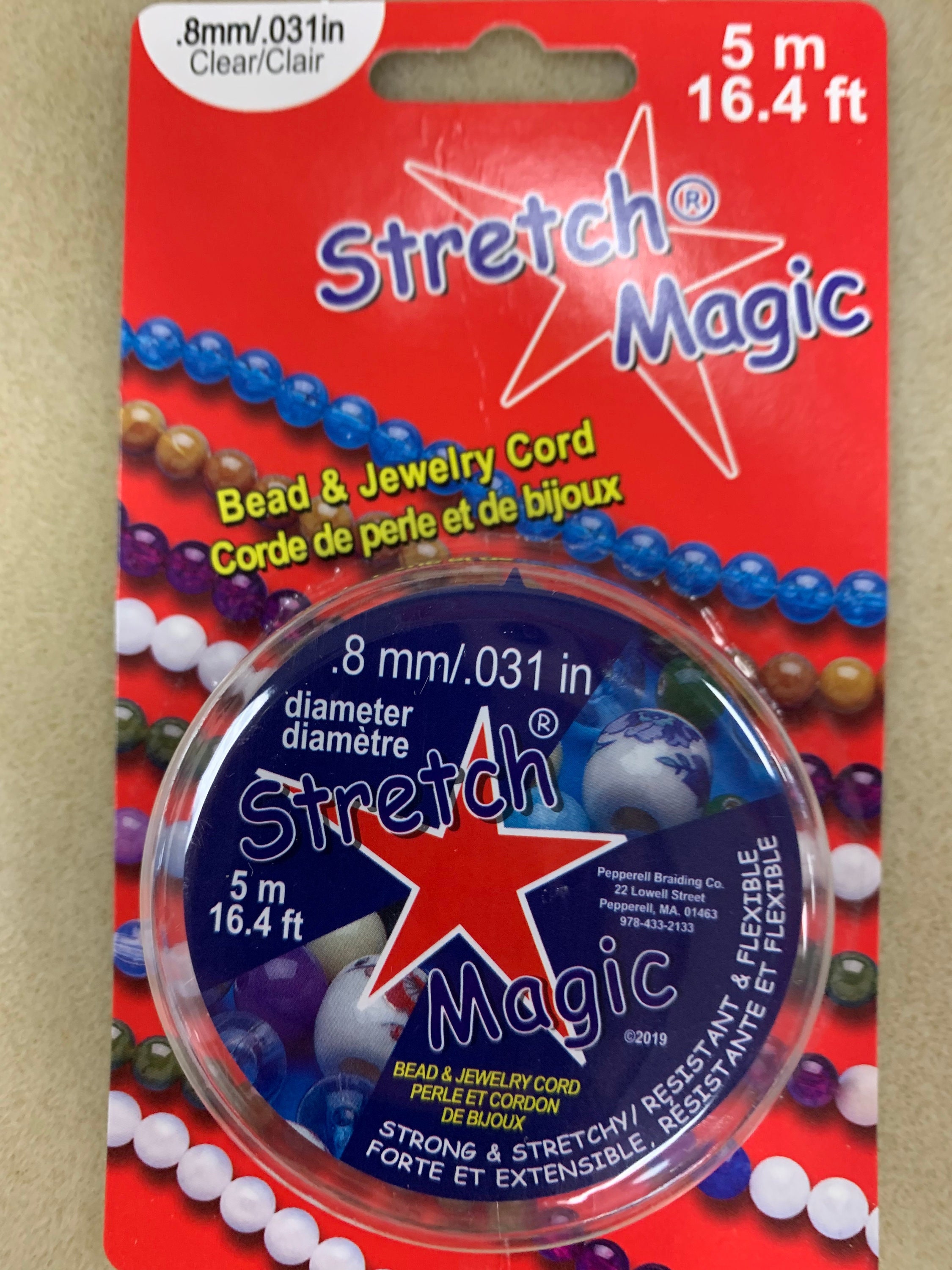 Pepperell Stretch Magic .8mm Clear